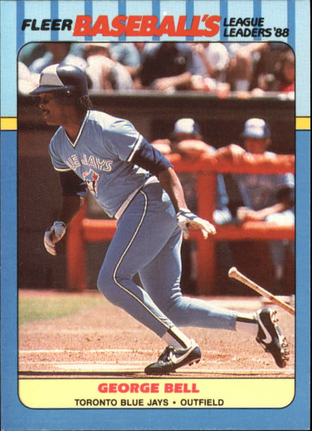 1988 Fleer League Leaders Baseball Cards       001      George Bell
